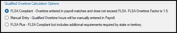 Qualified overtime 